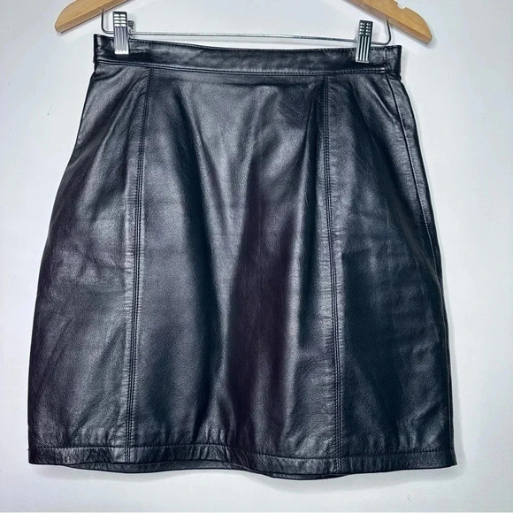 Wilsons Leather Dresses & Skirts - Wilson Maxima Black Leather Skirt Size 10